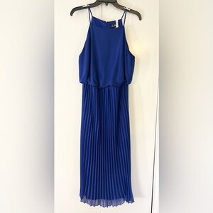 Sam Edelman Blue Pleated Cocktail Dress